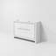 Meuble-lavabo double bleu marine 48 po X P 20 po D, avec plateau en quartz blanc-117978837