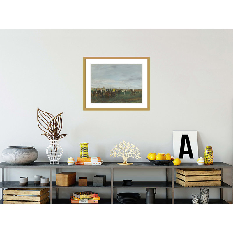 «The Races» par Edgar Degas, impression giclée sur cadre, H 23,5 po x l 29,04 po