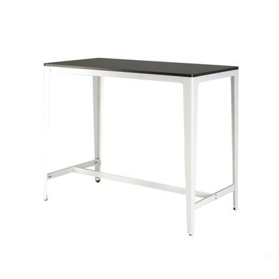 Farmhouse Style Minimalist Counter Height Table In Brown/ White