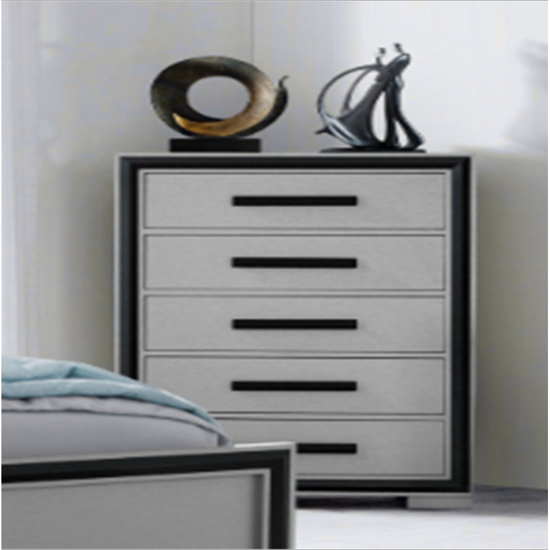 COFFRE ADELAIDE GRIS NOIR