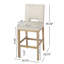 Ensemble de 2 tabourets de comptoir 31 pouces, tissu-874043232