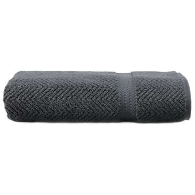 Drap de bain en coton Herringbone