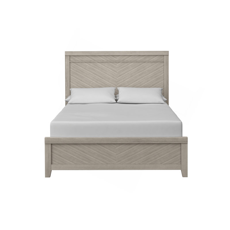 Contemporary Panel Bed, King