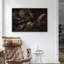 Peinture à l'huile sur toile aubergine, ail et artichauts-1104690300