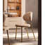 Chaise moderne et simple à dossier rembourré