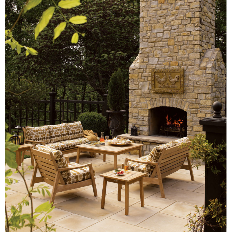 Siena Sunbrella Outdoor Lounge Chair, Navy Blue