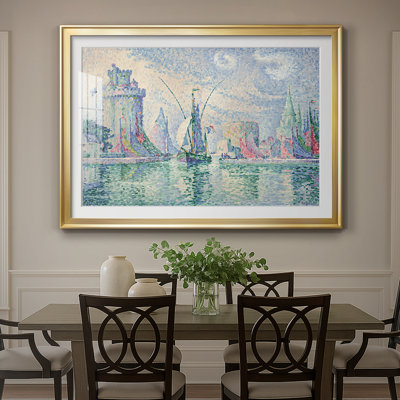 Entrée du port de La Rochelle - Paul Signac - Toile tendue avec cadre 1921