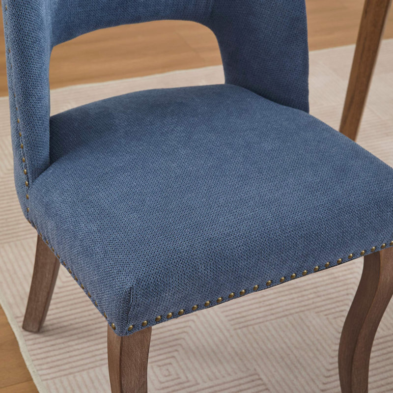 Ensemble de 2 chaises en bois, Bleu