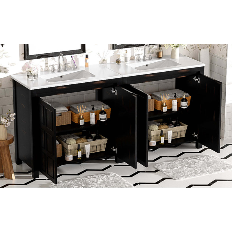 Ensemble de meuble-lavabo double 72 po