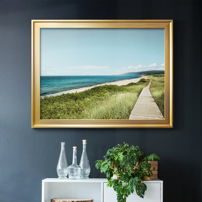 «Iverness Beach Boardwalk», reproduction d'un seul cadre photo sur toile