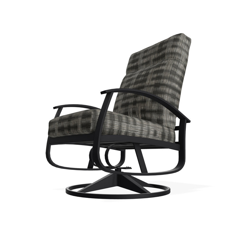 Belle Isle Outdoor Lounge Chair, Black, Black 5D Sunbrella®
