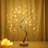 LED Beads Copper Wire Tree Branch Night Light Touch-Sensitive Switch Decorative Table Lamp Battery And USB Operated