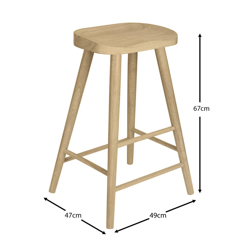 wash Bar Stool, Oak
