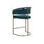 Upholstered Stool with Metal Frame-1572054301