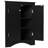 Modern Black Triangle Bathroom Cabinet With Adjustable Shelves & Elegant Look For Home Organization-995594850