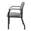 Chaise d'invité Theo avec structure en acier moderne, vinyle antimicrobien gris-118318976