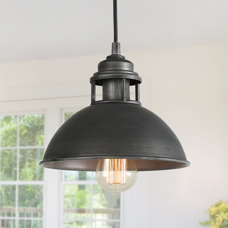Herdon 1 - Light Single Small Pendant with Wrought Iron Accents