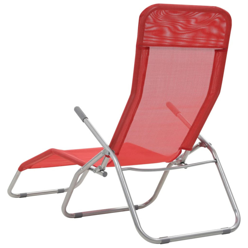 Dicha Reclining Deck Chair, Red
