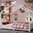 Full House Floor Bed With Support Slats, Solid Wood House Bed Frame For Kids, No Box Spring Needed And Opening Constructure, White-947451817-947451813