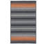 Tapis réversible en mélange de laine Caitlin - gris anthracite / orange-17894042