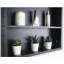Armoire à pharmacie 20 po x 28 po à fixation murale ou à cadre en métal noir avec miroir