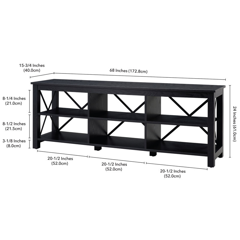 Sawyer TV Stand for TVs up to 78", Black