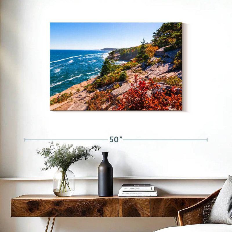 Gillard Maine Coastline Cliff, H 24 po x l 36 po