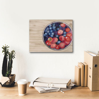  «Bowls Of Fruit 3» par Alicia Ludwig, art mural sur toile, 16 po x 12 po
