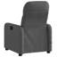Fauteuil de massage inclinable gris foncé