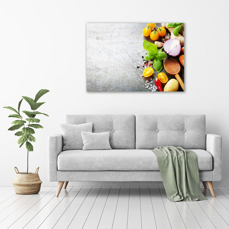 Vegetables - No Frame Print on Glass
