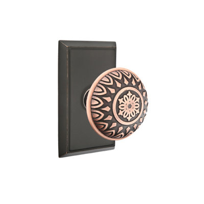 Passage Lancaster Knob with Rectangular Rose