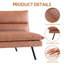 Canapé-lit futon de 71,3 po Hamman, canapé convertible pour bureau, salon, chambre à coucher
