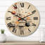 Horloge murale géante moderne en bois Discovery-2142089593