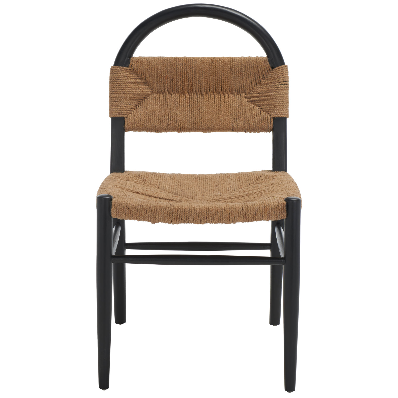 Kashmir Solid Wood Side Chair, Black