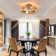 Mattawan 19.6"- 4 Light 7 Blade Caged Ceiling Fan with Remote Control and Light Kit Included