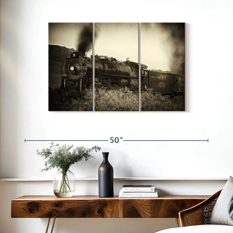 Mehar Train Arrival I, 24" H x 38" W