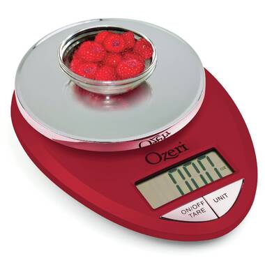 Ozeri Touch III 22 lbs (10 kg) Baker's Kitchen Scale with Calorie Counter,  in Tempered Glass 