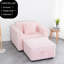 Simple rose modulaire de 44,9 po - Mousse très confortable et à structure en métal. Coussins lavables amovibles. Rangement à levage hydraulique. Design contemporain pour le salon de la chambre à coucher. 2 tendances. Matériaux de qualité-121098609