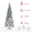 Arbre de Noël artificiel pin enneigé 9 pi avec branches réalistes et 1159 pointes, vert