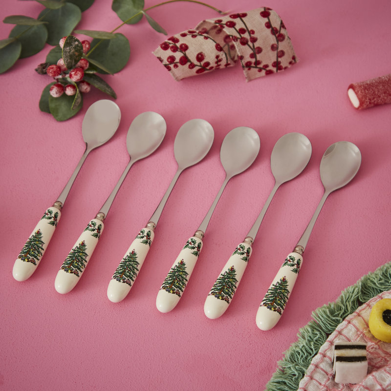 Spode Christmas Tree Teaspoons