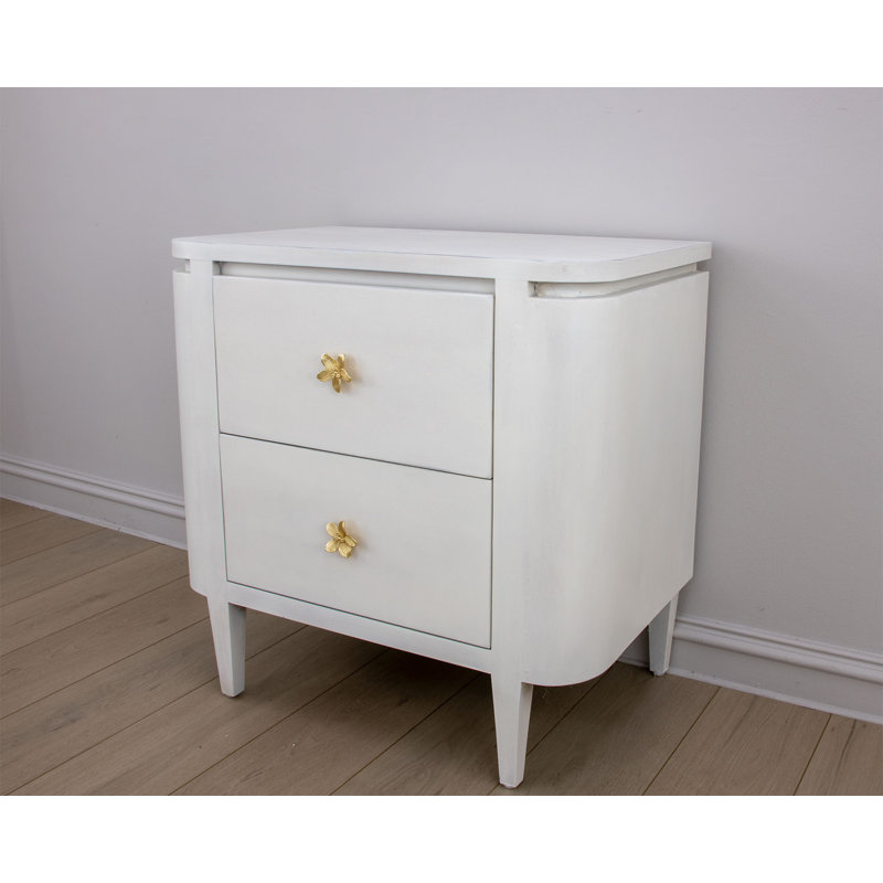 Octavia 2 - Drawer Solid Wood Nightstand
