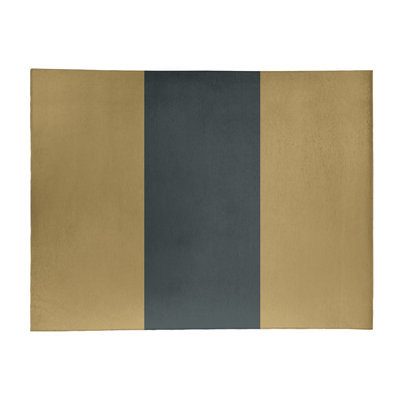 Tapis beige national hockey rayures