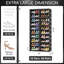 Range-chaussures pliable, grande armoire à chaussures avec portes magnétiques-2005371346