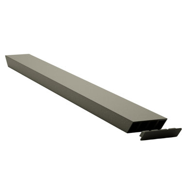 30 po x 2,5 po x 1 po - Support de support pour îlot double face original - Industriel