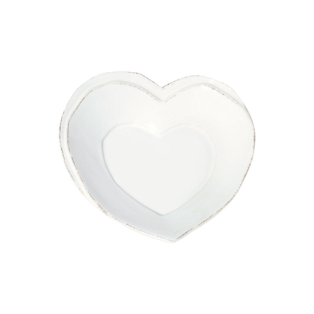 Lastra Heart Appetizer Plate VIETRI 