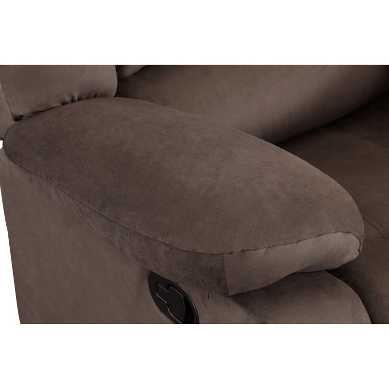 Canapé en microfibre Global United, Brun