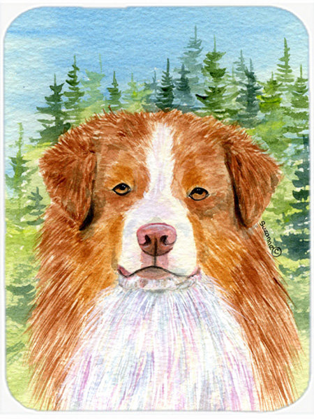 Australian Shepherd Head Glass Cutting Board