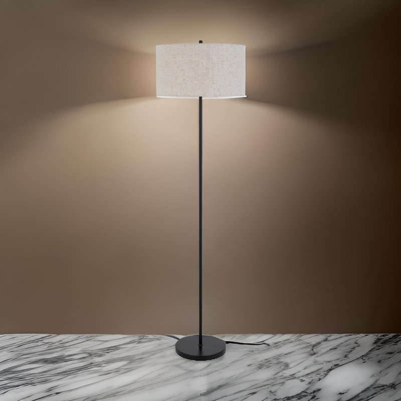 Lampe sur pied 58,75 po Quamar, Blanc