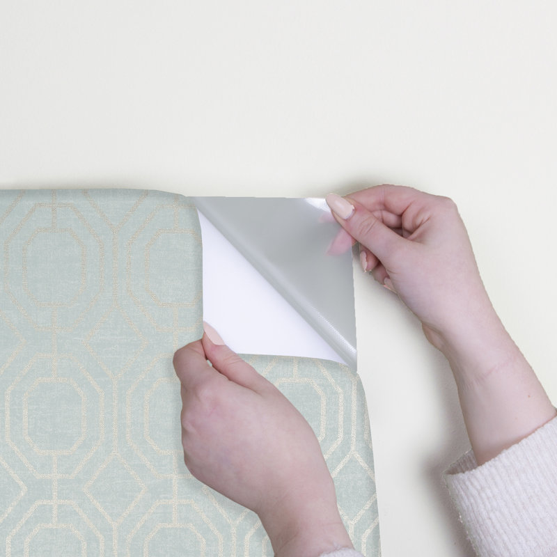 Transform Geo Green Peel and Stick Wallpaper