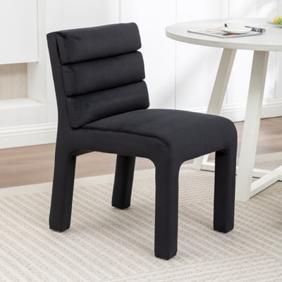 Chaise d'appoint rembourrée en velours Cowger